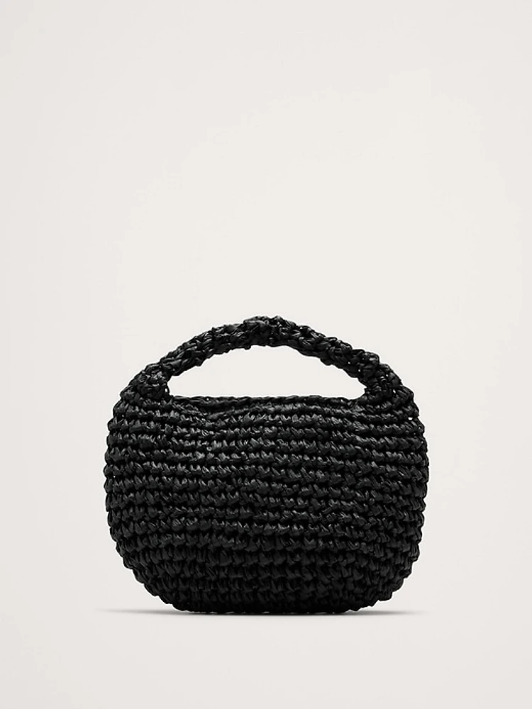 Micro Slouch Straw Bag by Hat Attack