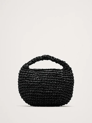 Micro Slouch Straw Bag by Hat Attack