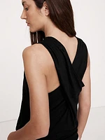 Linen Cross-Back Tank