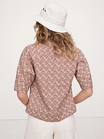Cotton Poplin Trapeze Top