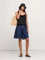 Linen Tie-Front Tank