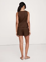 High-Rise Linen 3" Short