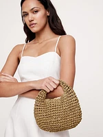 Micro Slouch Straw Bag by Hat Attack
