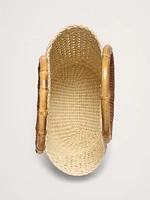 Bamboo Mini Straw Tote by Sensi Studio