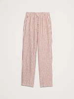 Linen Pull-On Ankle Pant