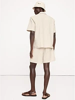 7" Waffle Cotton Pull-On Short