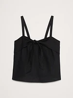 Linen Tie-Front Tank