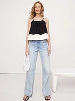 Color-Block Cotton Poplin Tank