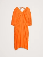Linen V-Neck Maxi Dress