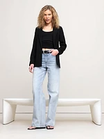 Drapey-Twill Blazer