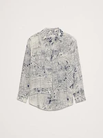 Oversized Matte Silk Shirt