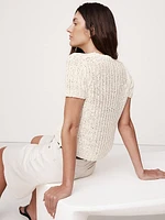 Shrunken Short-Sleeve Sweater
