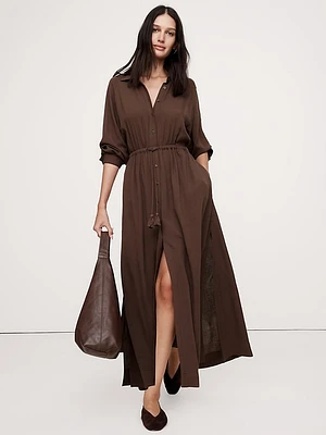 Gauze Shirt Dress