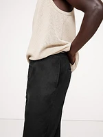 Italian Linen-Cotton Pull-On Pant