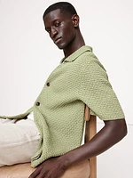 Crochet Cotton Knit Shirt