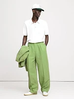 Tencel™-Linen Wide-Leg Suit Pant
