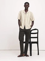 Stripe Linen-Cotton Resort Shirt