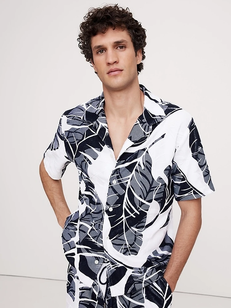Floral Terry Resort Shirt