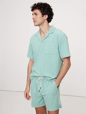 Ribbed Terry Polo