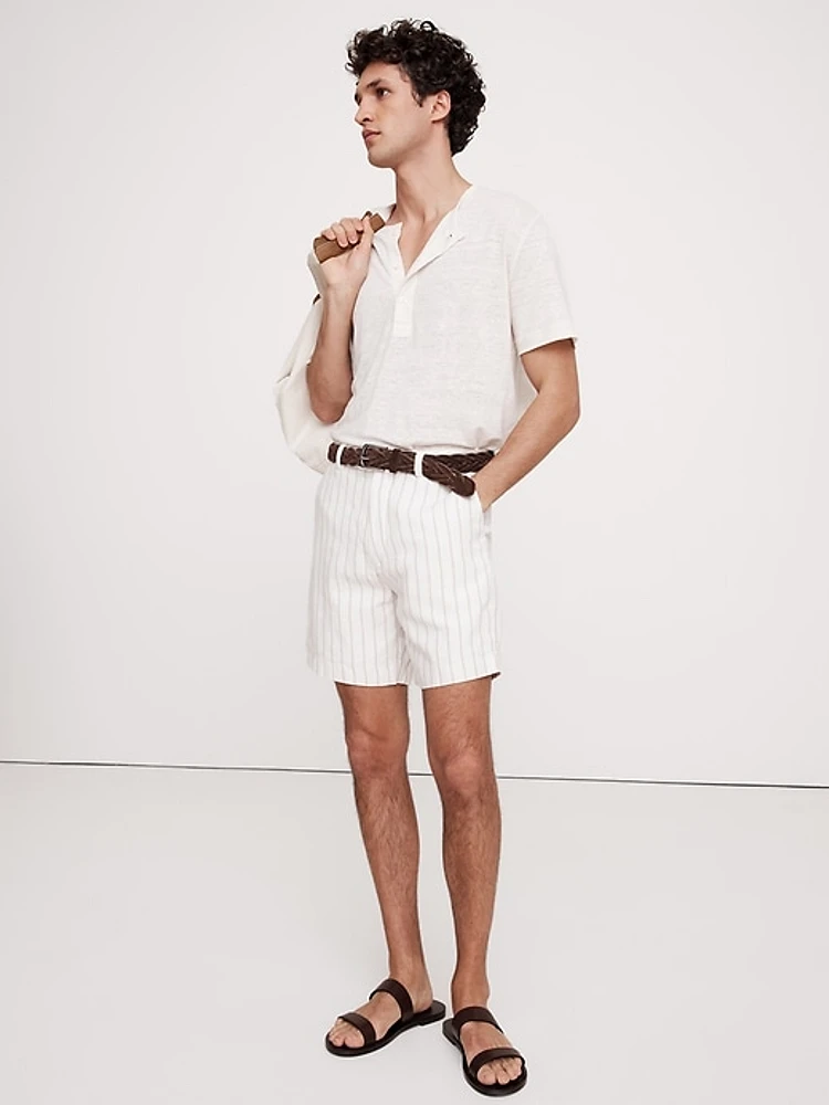 Linen Henley T-Shirt