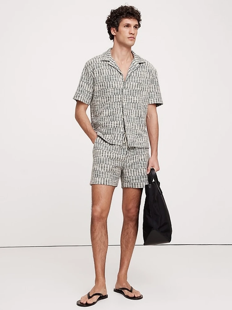 5" Jacquard Knit Pull-On Short