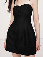 Linen Corset Mini Dress