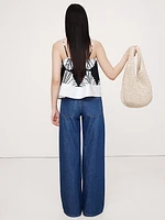Color-Block Cotton Poplin Tank