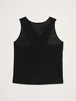 Linen Cross-Back Tank