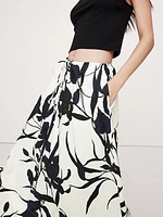 Cotton Poplin Maxi Skirt