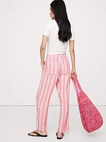 Linen Pull-On Ankle Pant