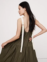 Cotton Poplin Swing Maxi Dress