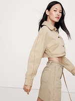 Ultra-Cropped Cotton Jacket