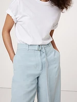 High-Rise Barrel Tencel™-Linen Pant