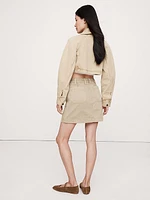 Canvas Mini Skirt