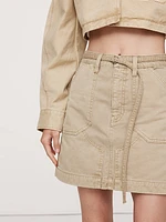 Canvas Mini Skirt