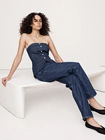 Strapless Denim Vest