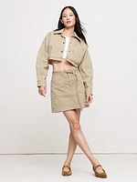 Canvas Mini Skirt
