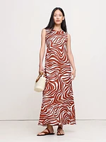 Backless Linen Maxi Dress