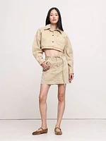 Ultra-Cropped Cotton Jacket