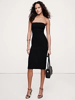 Sculpted Ribbed Strapless Dress