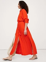Gauze Shirt Dress