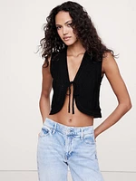Cotton Crochet Vest