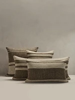 Hand-Woven Linen Stripe Pillow