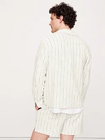 Jacquard Stripe Long-Sleeve Resort Shirt