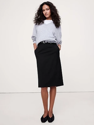 Siena Wool Pencil Skirt