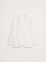 Cotton-Linen Blend Suit Jacket