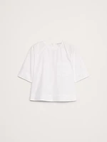 Cotton Poplin Trapeze Top