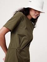 Cotton Twisted T-Shirt Dress