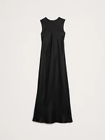 Backless Linen Maxi Dress