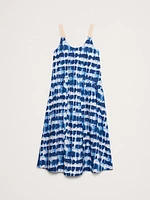 Cotton Poplin Swing Maxi Dress